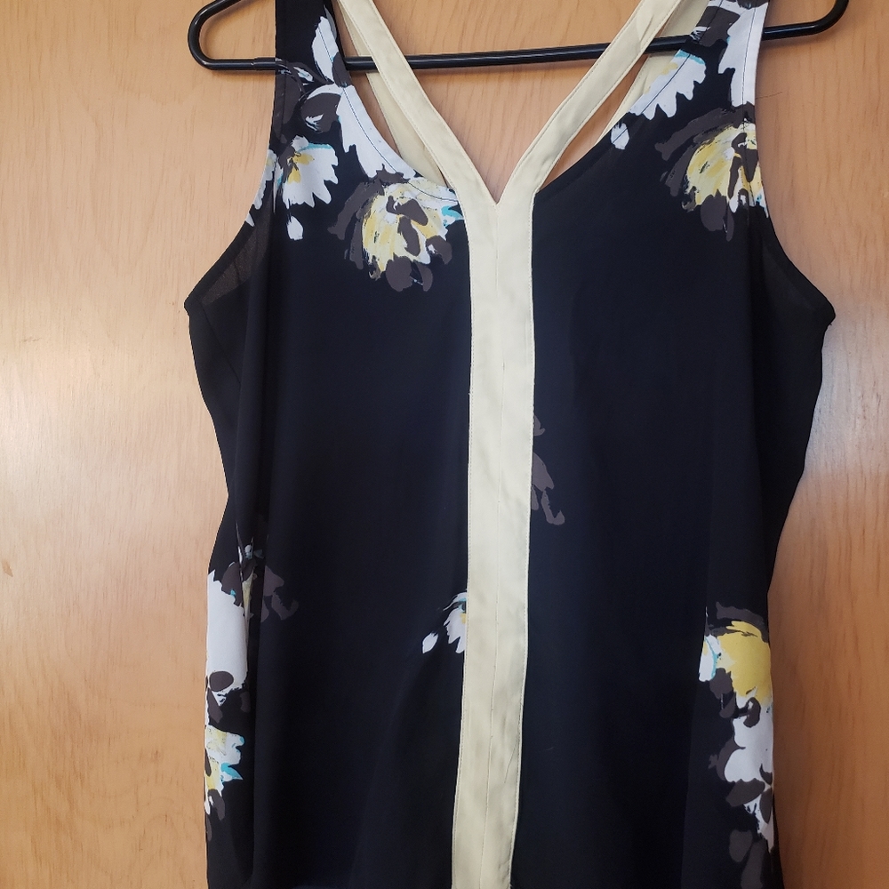 Black flowery Blouse